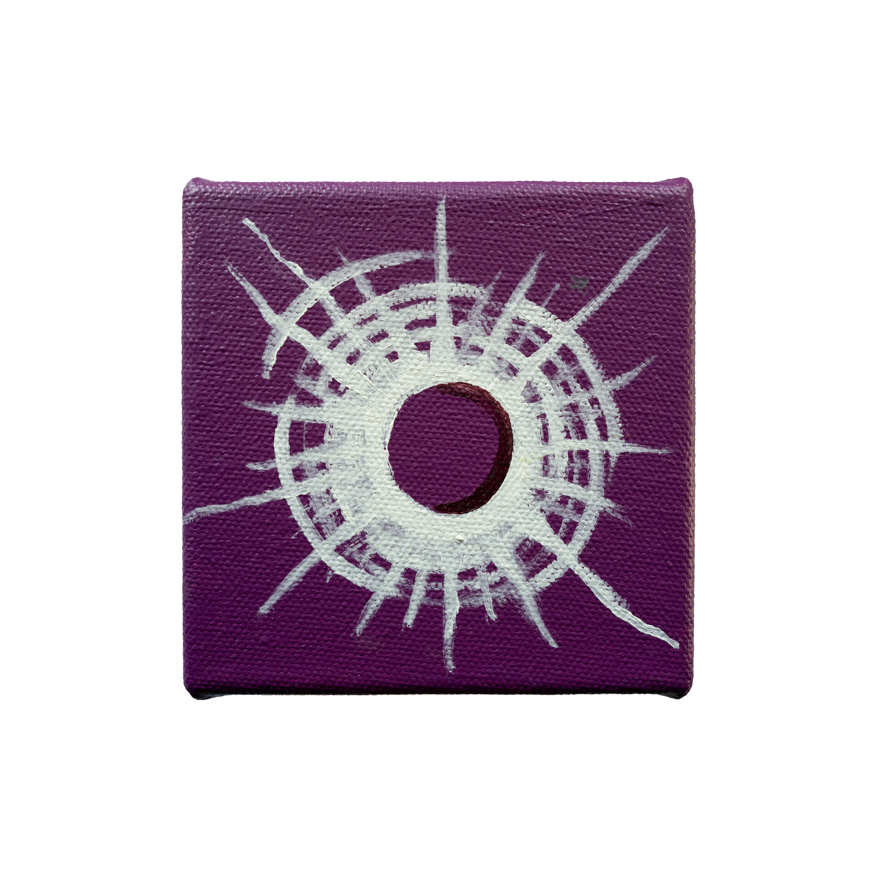 Bullet Hole Painting 5 by Tanguy Bourhis