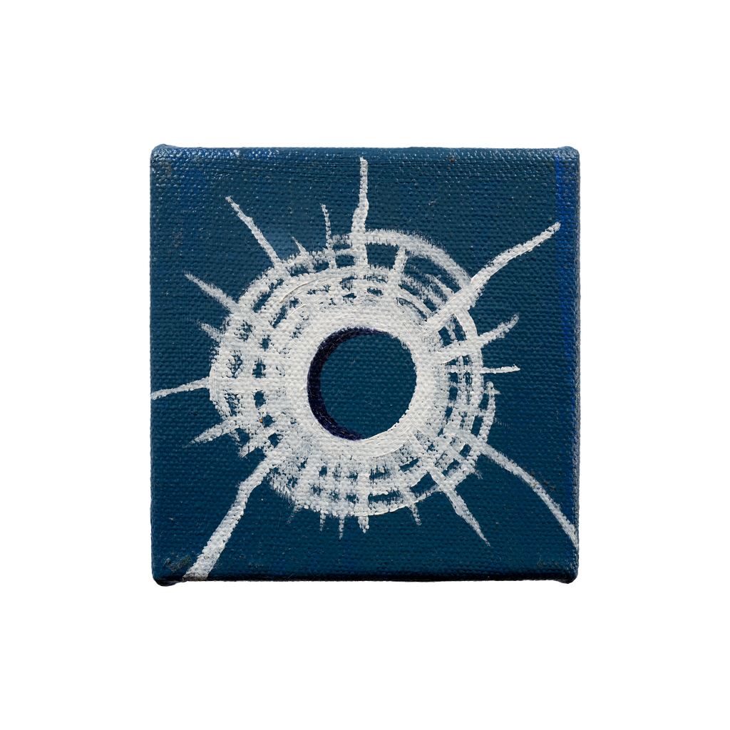 Bullet Hole Painting 4 by Tanguy Bourhis