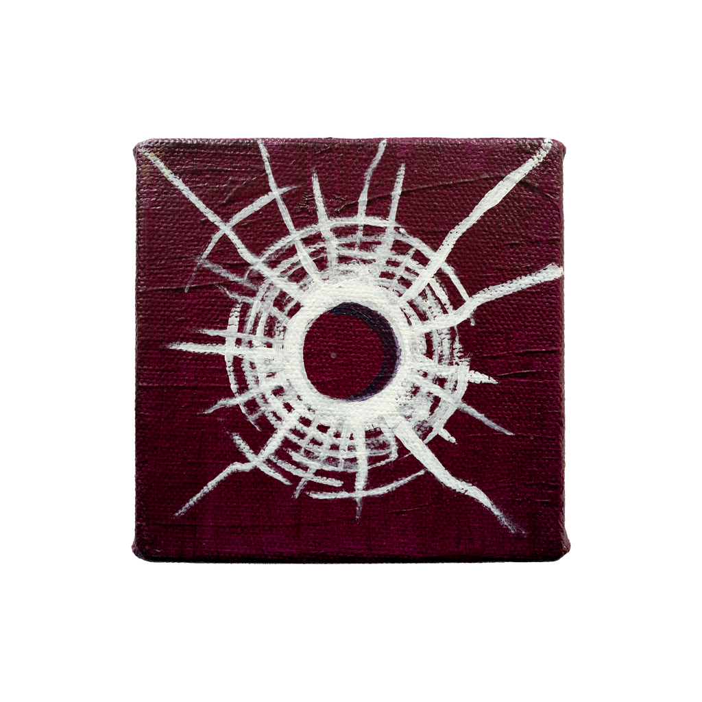 Bullet Hole Painting 6 by Tanguy Bourhis