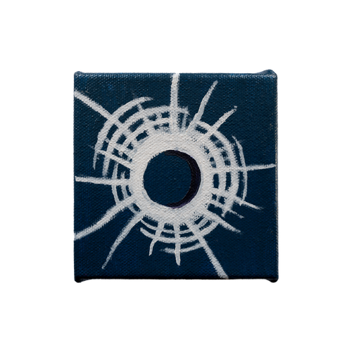 Bullet Hole Painting 11 by Tanguy Bourhis