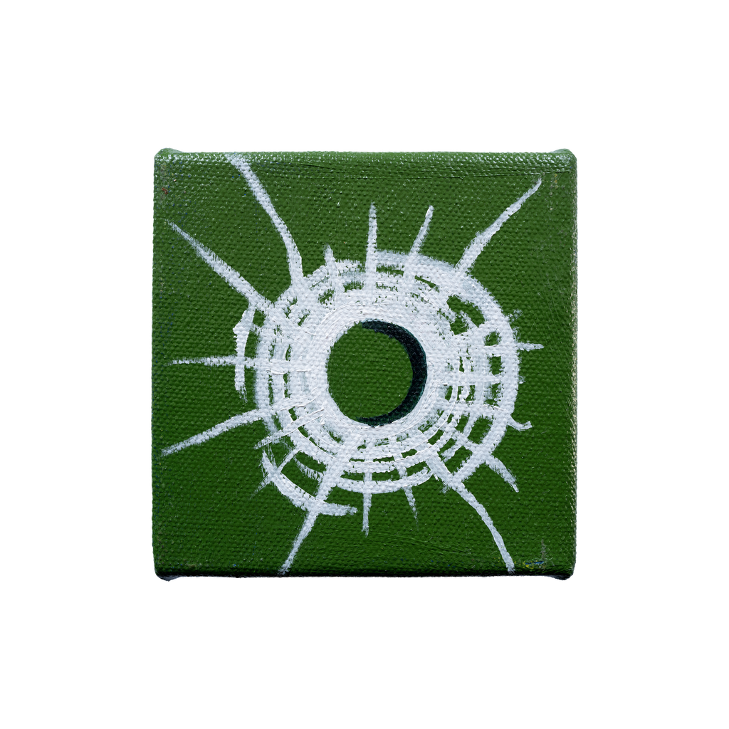 Bullet Hole Painting 10 by Tanguy Bourhis