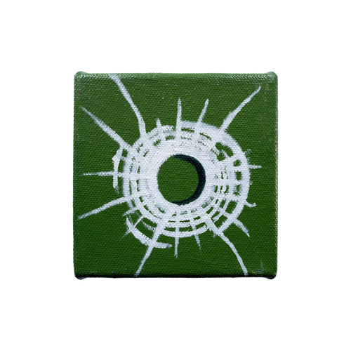 Bullet Hole Painting 10 by Tanguy Bourhis