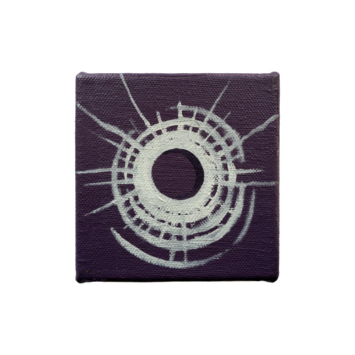 Bullet Hole Painting 13 by Tanguy Bourhis