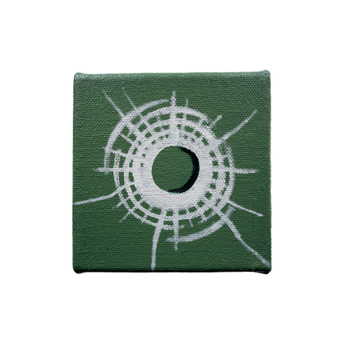 Bullet Hole Painting 16 by Tanguy Bourhis